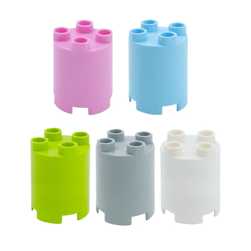 6 Pcs 큰 빌딩 블록 액세서리 호환 Enlighten 대형 벽돌 어린이 키즈 재단 부드러운 플라스틱 교육 장난감