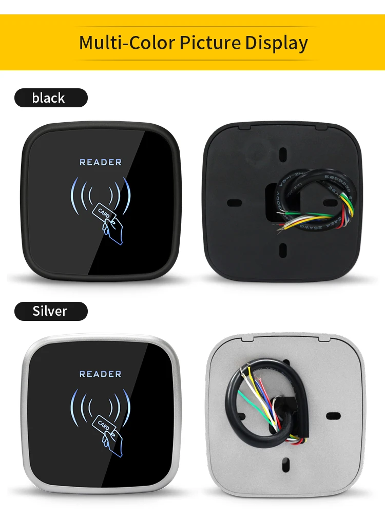 장거리 RFID 카드 판독기 125KHZ 13.56KHZ Wiegand26 근접 RFID 카드 액세스 제어 판독기 Wiegand26 출력 IP68 방수