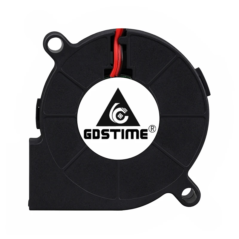Gdstime-5015 50mm DC 24V 12V 5V 2 핀 볼/슬리브 베어링, 브러시리스 냉각 터빈 송풍기 팬, 50mm x 15mm 송풍기 쿨러 팬, 2 개