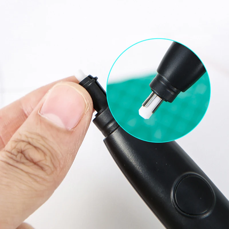 Deli 어린이용 전기 지우개 연필 그리기, 기계식 귀여운 반죽 지우개, 학교 사무용품, 고무 지우개, 리필