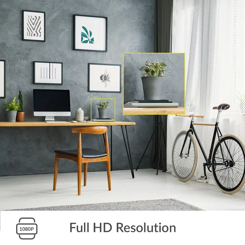 YI 홈 카메라 와이파이 IP 보안 감시 스마트 시스템, 야간 투시경 베이비 모니터, iOS, 안드로이드 앱, 1080P 키트, 4 개