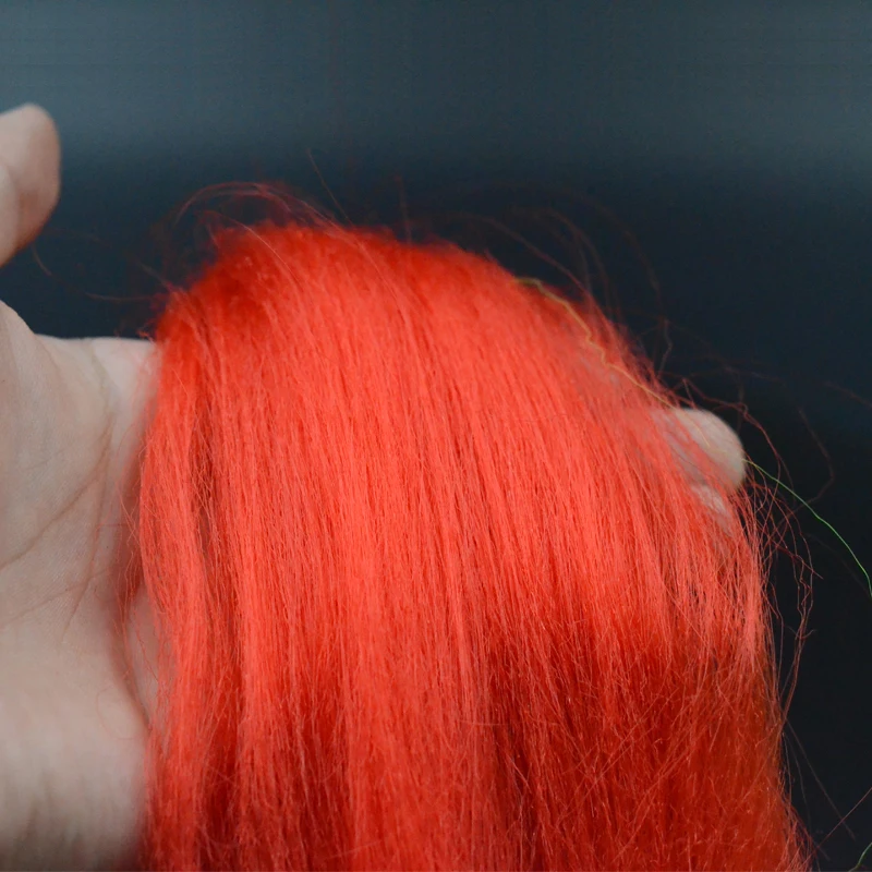 Conspectionator 12 가지 옵션 색상 스트리머 섬유, 내구성 합성 플라이 타이 재료, 클로저 및 디사이버용 하드 섬유, 25cm