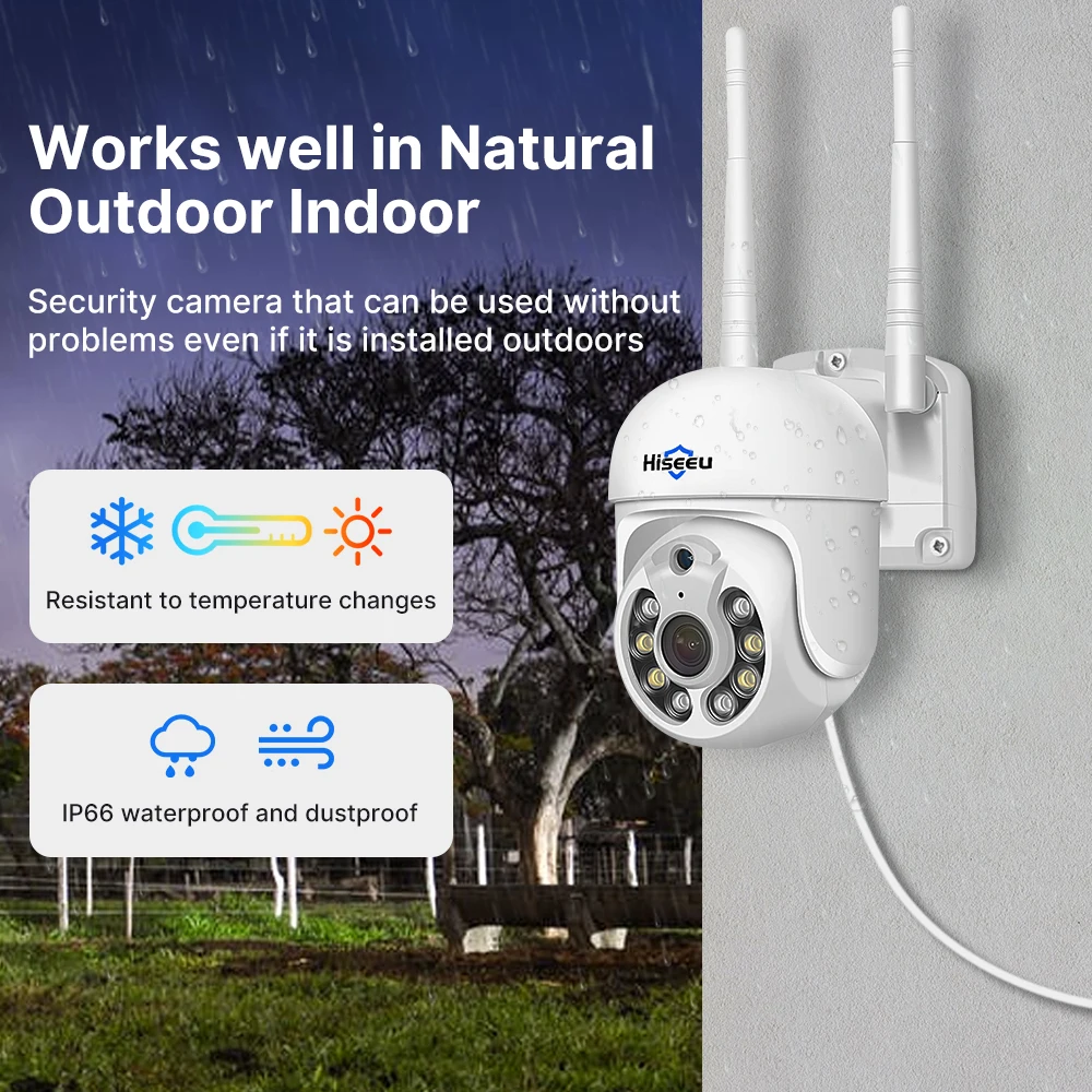 Hiseeu 5MP WiFi CCTV 카메라 보안 시스템 키트, 10CH NVR 레코더 세트, P2P 야외 무선 IP 카메라, 비디오 감시 시스템