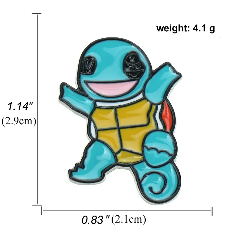 포켓몬 피카츄 픽셀 브로치 모델 배지 애니메이션 에나멜 핀 라펠 핀 브로치, 배낭 모자 에나멜 핀 액세서리, 친구 선물