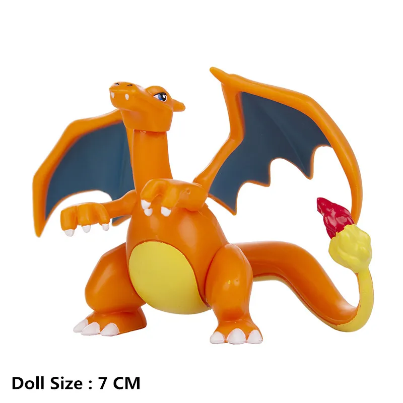 4-13Cm 포켓몬 애니메이션 피규어 Charizard Mewtwo 피카추 뮤 Psyduck Collection 포켓몬 액션 완구 모델 Kids Birthday Gifts