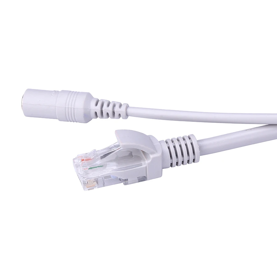고품질 CCTV RJ45 케이블 이더넷 감시 카메라 DC 전원 Cat5 인터넷 네트워크 LAN 코드 POE IP 카메라 연결