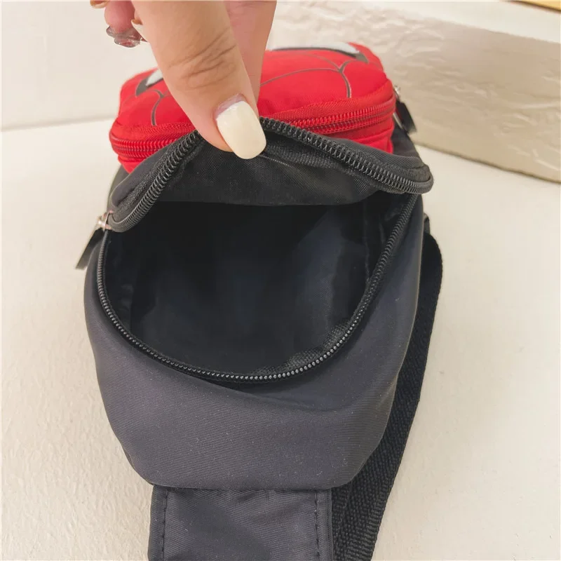 디즈니 작은 가슴 가방 애니메이션 만화 스파이더맨 슈퍼맨 다리미 맨 팩, 포켓 크로스 바디 숄더백, 패니 핸드백 야외