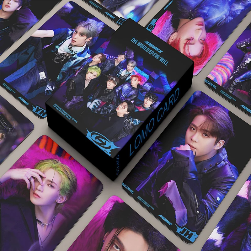 케이팝 ATEEZ Lomo 카드 더 월드 EP.1 : MOVEMENT 게릴라 포토카드, 고품질 신상품, 55 개 세트 title=케이팝 ATEEZ Lomo 카드 더 월드 EP.1 : MOVEMENT 게릴라 포토카드, 고품질 신상품, 55 개 세트 