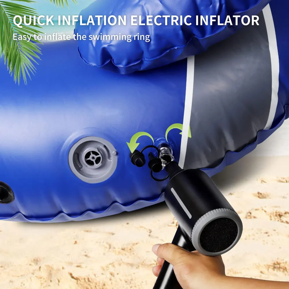 컴퓨터용 전동 공기 더스터 및 공기 펌프, 2 인 1 압축 공기 캔, PC, 노트북 키보드 클리너, 수영 링, 500W