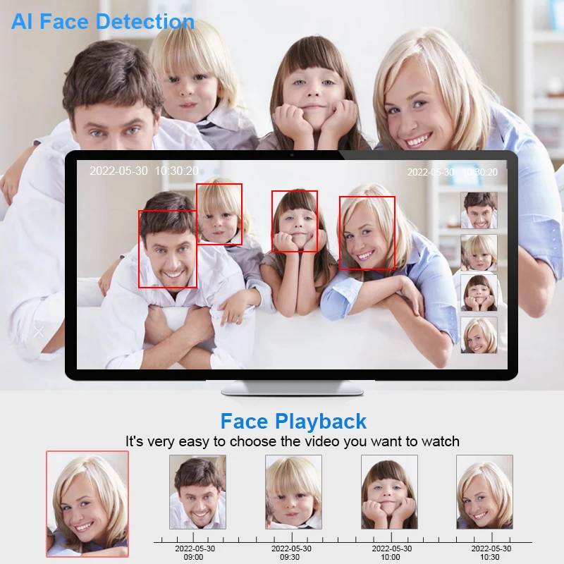 Smar 하이브리드 디지털 비디오 녹음기 홈 보안 시스템, Onvif NVR, 5 in 1 AHD CVI TVI CVBS IP 카메라, H.265, 4CH, 8CH, CCTV DVR, 5M-N