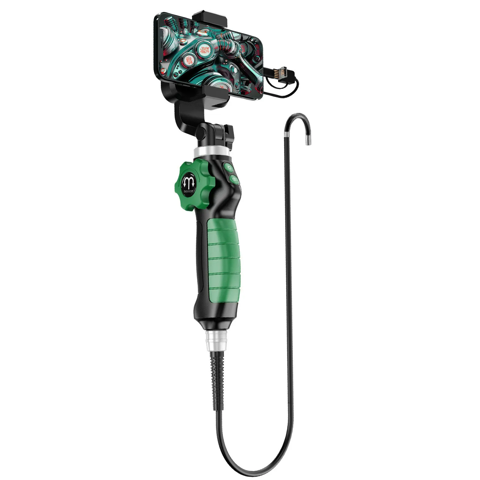 관절 내시경 카메라, 2-Way 180 ° 회전 자동차 내시경 카메라, 8 LED HD 1080P 내시경, IOS Android 용 제어 가능 카메라