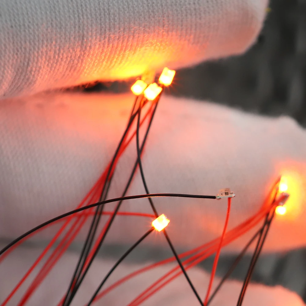 유선 칩 Led SMD 3V Led 램프 모형 훈련 전 납땜 마이크로 리츠, 20 개