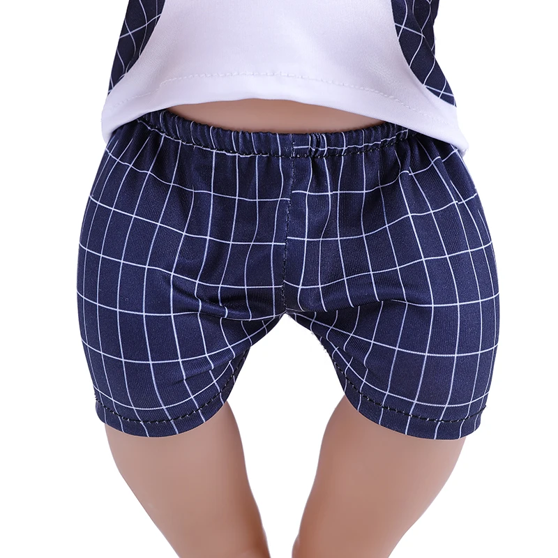 18 인치 인형 옷 의상, 아기 태어난 신사 정장, 인형 옷, 43 cm, 티셔츠 바지, 여아, 생일, 크리스마스 선물