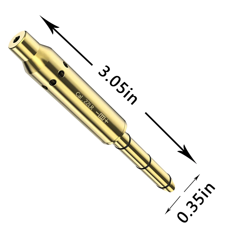 전술 레이저 보어 조준기 Cal.22LR 구경 레드 도트 레이저 조준기, 소총 글록 권총 에어소프트 총 무기 사냥 액세서리