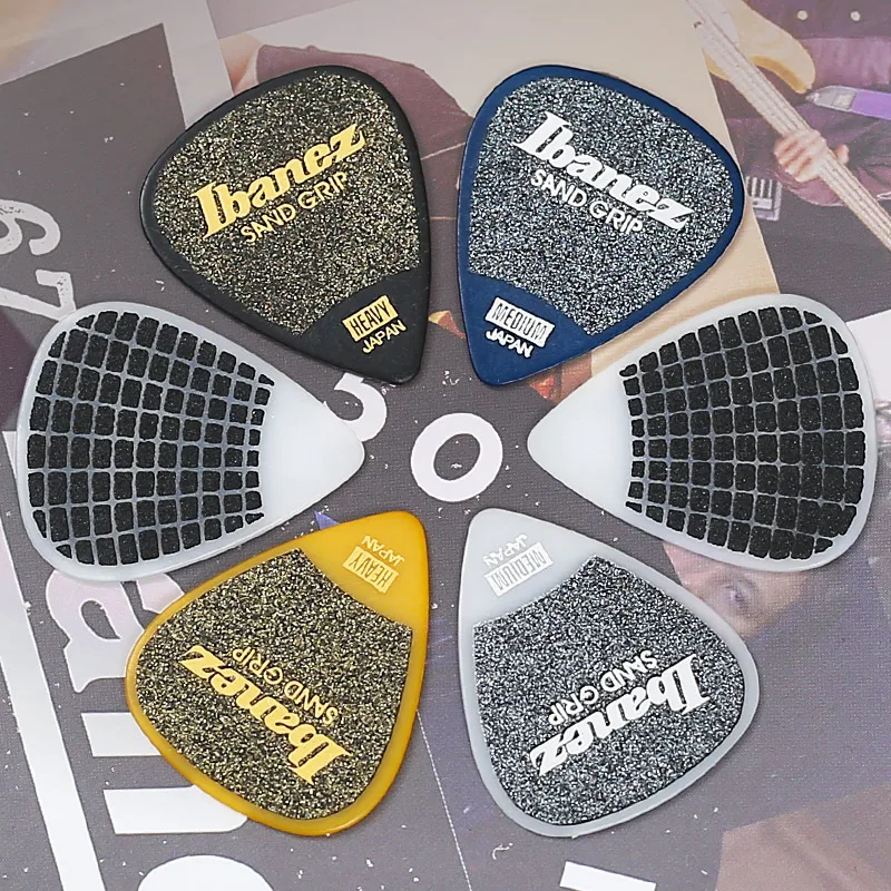 Ibanez 기타 피크 그립 마법사 시리즈 샌드 그립 미끄럼 방지 플렉트럼 0.8/1.0/1.2mm 기타 액세서리 Made in Japan