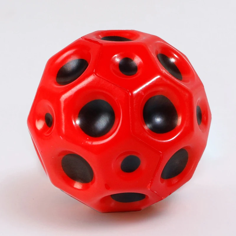 유용한 홀 볼 소프트 안티 그래비티 고무 바운스 볼, 66mm, 매우 높은 바운싱 볼, 야외 게임 스포츠 장난감, 스트레스 방지 볼