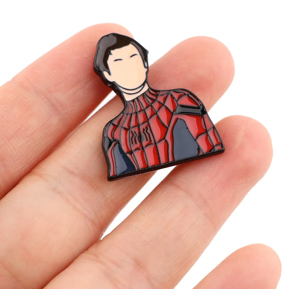 Marvel Groot Spiderman UniquePink Movies Loki Pin Iron Man Brooch for Clothes Bags Jean Tie Collar Pins Groot Badge Jewelry Gift