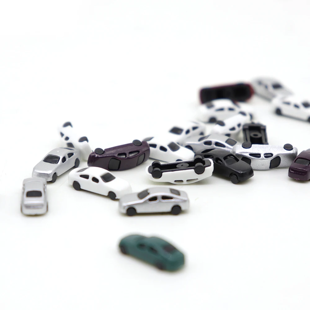 미니어처 자동차 모델 장난감, 철도 기차 건축 건물 레이아웃, ABS 플라스틱 차량 페인트, 1:250-300 스케일, 12 개