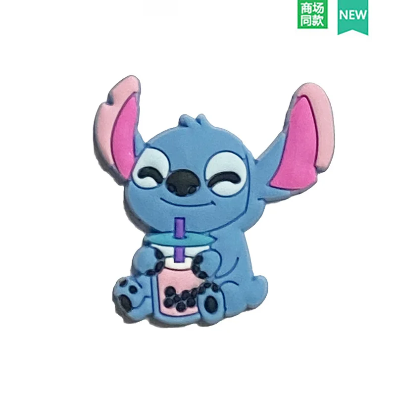디즈니 스티치 만화 캐릭터 릴로 & 스티치 신발 버클, 애니메이션 샌들 액세서리, 코크 참 장식, 어린이 선물