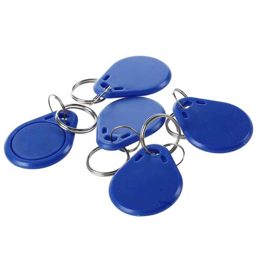 100pcs 13.56MHz IC M1 Keyfobs 태그 액세스 제어 시스템 키트 RFID 키 파인더 카드 토큰 출석 키 체인 ABS 방수