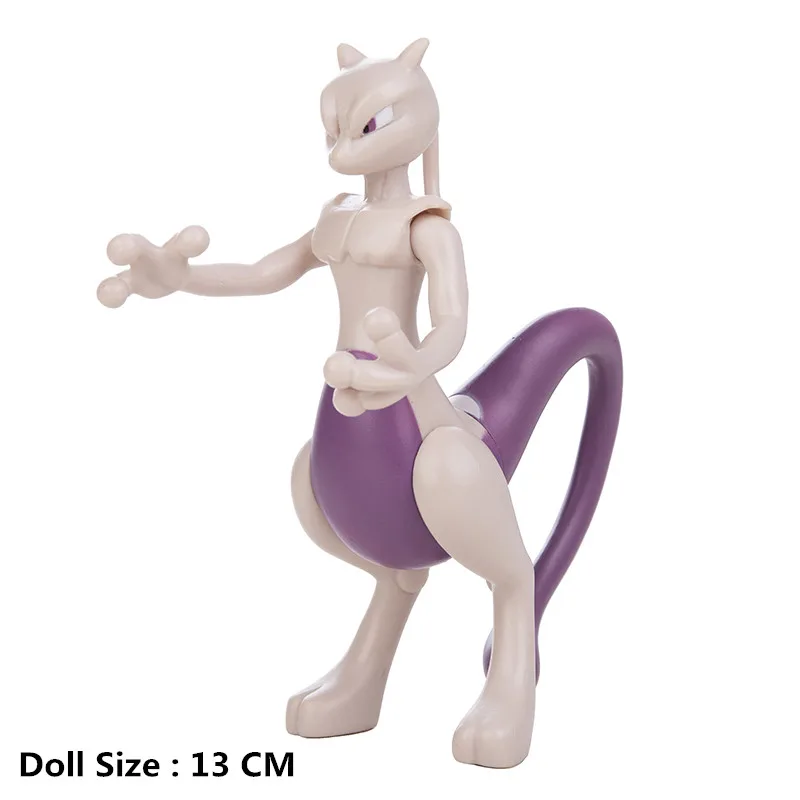 4-13Cm 포켓몬 애니메이션 피규어 Charizard Mewtwo 피카추 뮤 Psyduck Collection 포켓몬 액션 완구 모델 Kids Birthday Gifts