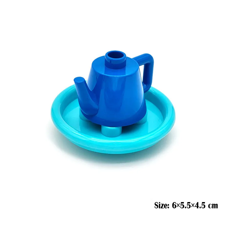 신제품 대형 빌딩 블록 액세서리 피규어, 가구 호환, Duploed 플레이 하우스 장면, 조립 브릭 장난감, 어린이 선물