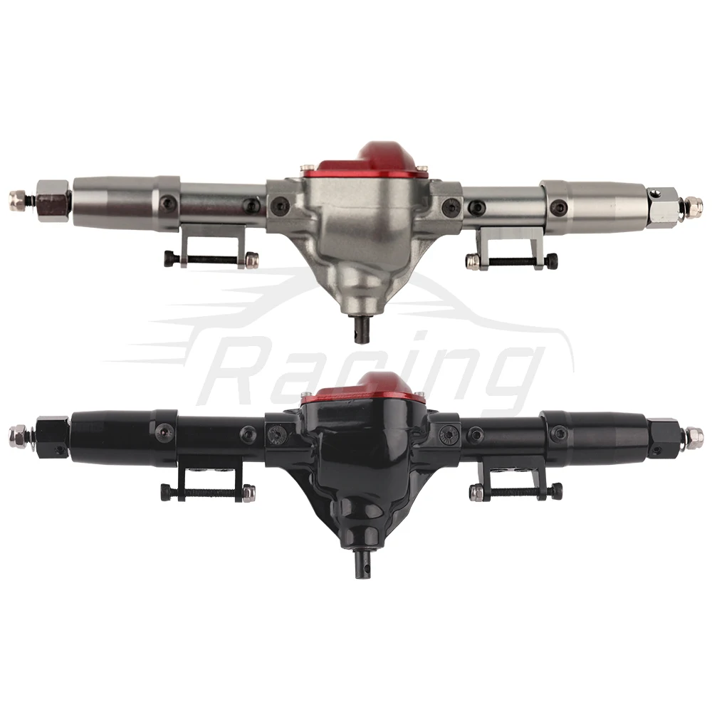 서보 베이스가 있는 금속 합금 프론트 미들 리어 스트레이트 액슬, 1/10 RC 락 크롤러 자동차 액시얼 SCX10 RC 4WD D90 업그레이드 부품