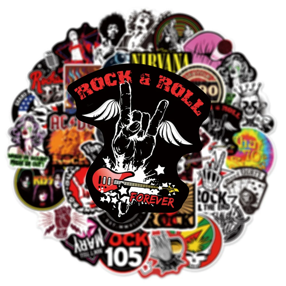 10/30/50PCS 패션 락 스티커 멋진 낙서 장식 스크랩북 기타 노트북 스케이트 보드 만화 스티커 도매