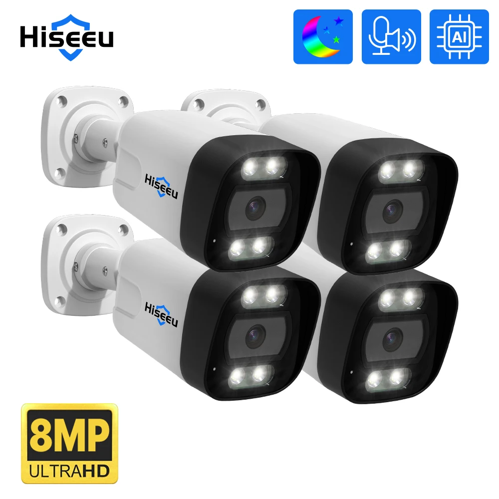 Hiseeu-POE IP CCTV 비디오 감시 카메라, 4K, 8mp, POE nvr용 보안 모션 알람 보호 야외 거리 ONVIF title=Hiseeu-POE IP CCTV 비디오 감시 카메라, 4K, 8mp, POE nvr용 보안 모션 알람 보호 야외 거리 ONVIF 