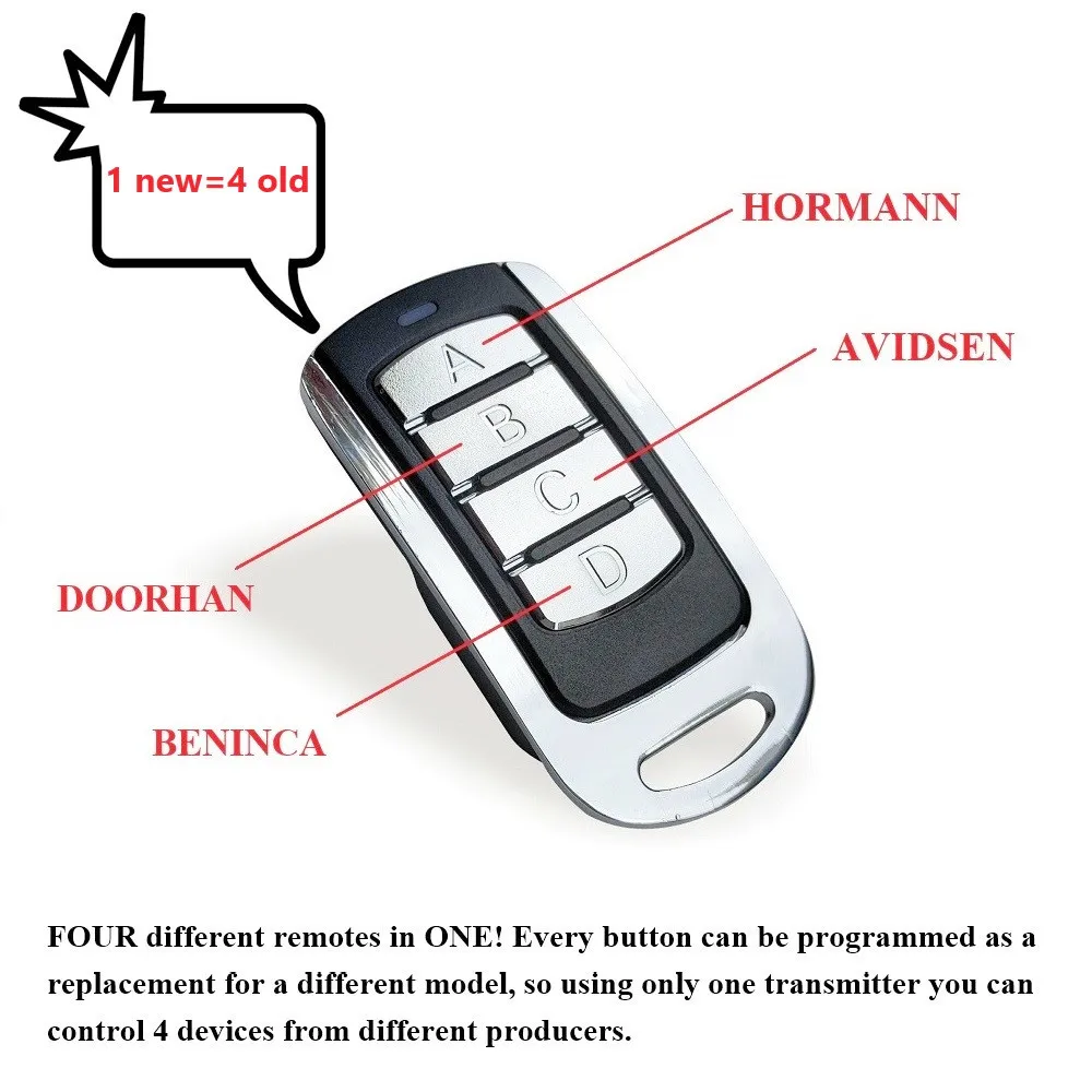 차고 문 원격 제어 868mhz 게이트 제어 롤링 코드 287-868MHz 원격 제어 복사기 복제, 차고 명령 오프너