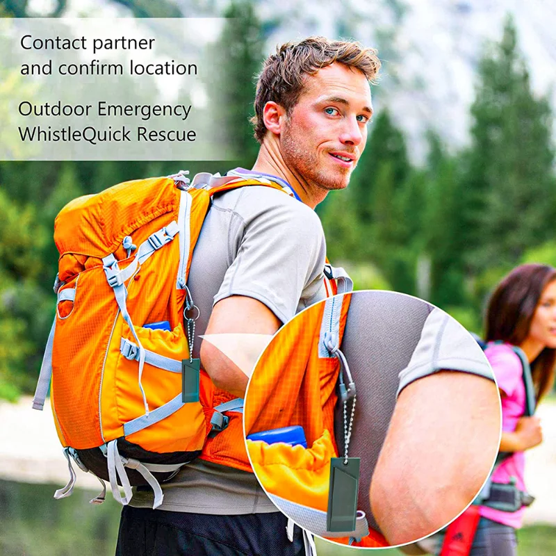 3 주파수 높은 데시벨 생존 휴대용 야외 다중 오디오 휘슬, 캠핑 비상 하이킹 액세서리 Edc 도구