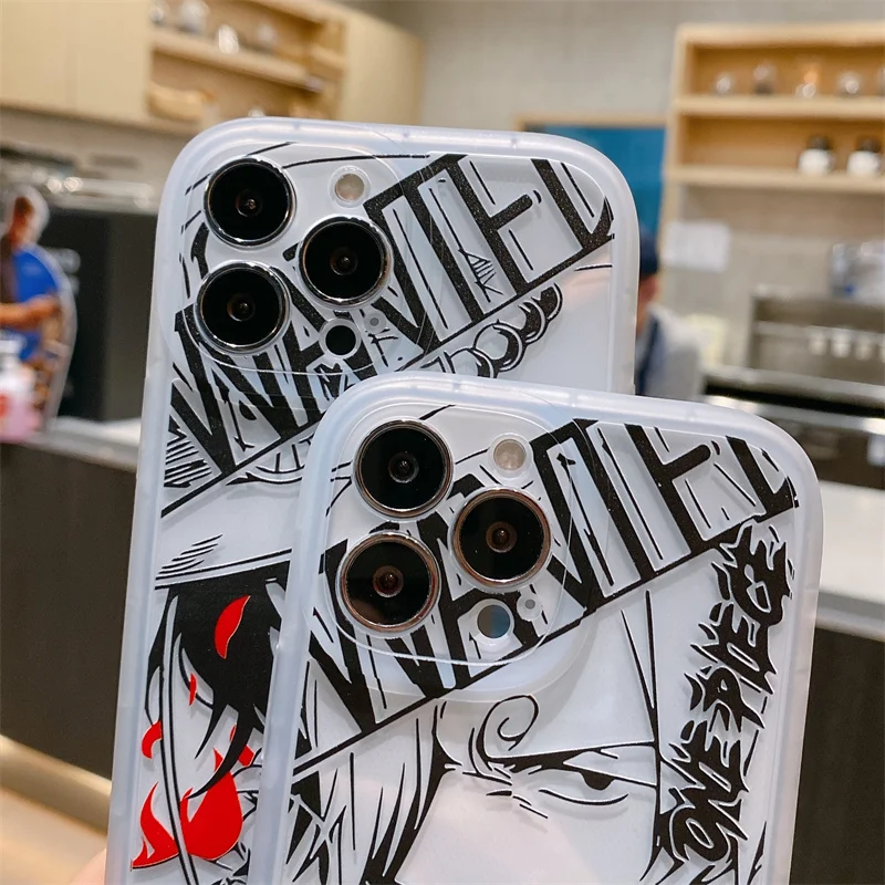 애니메이션 원피스 포트가스 에이스 휴대폰 케이스, 아이폰 13, 12, 11, 14, 15 프로 맥스 플러스, 상지 커버, 만화 펀다, 남녀공용 선물