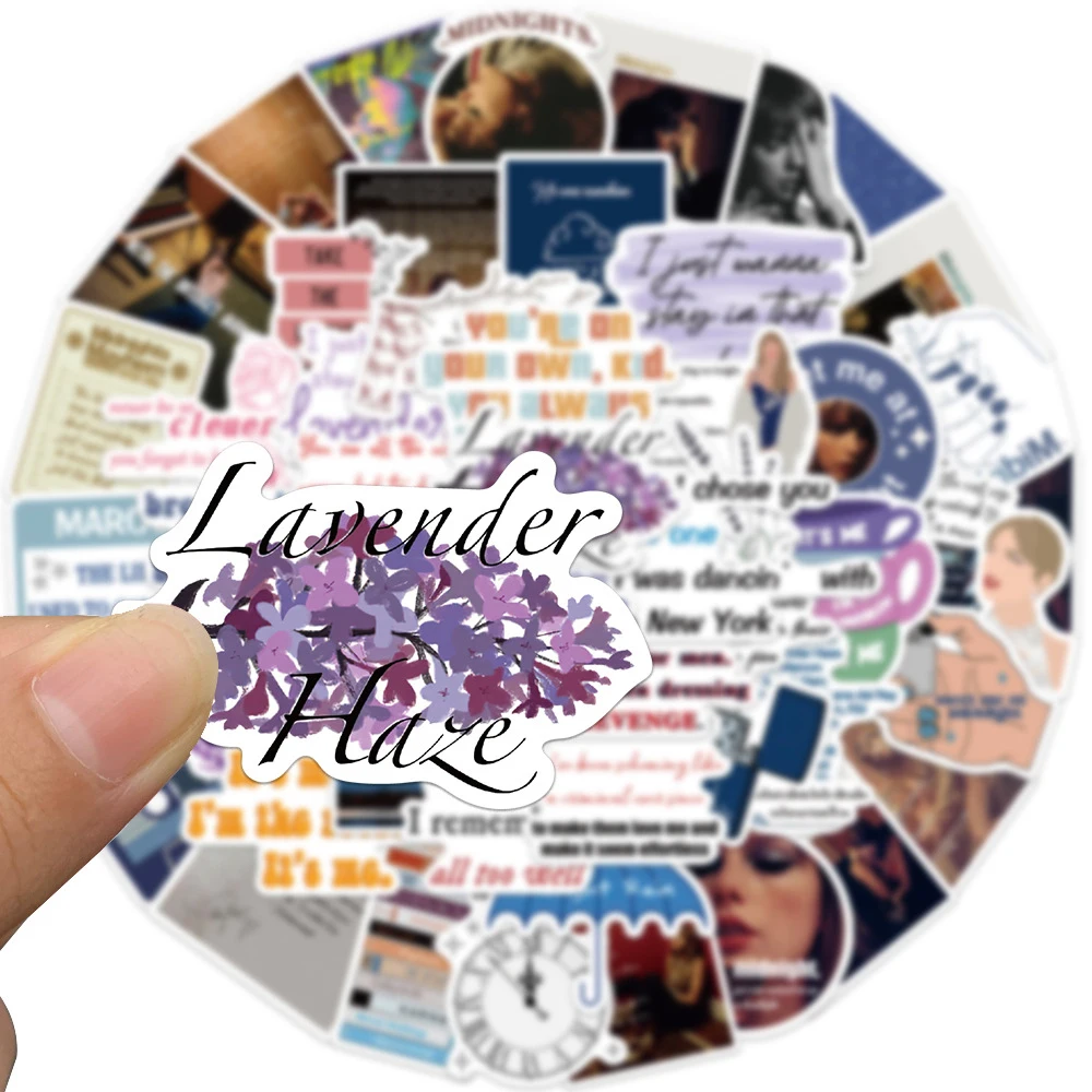 10/30/50pcs 테일러 Alison 스위프트 Midnights 스티커 방수 낙서 수하물 스케이트 보드 기타 가수 스티커 어린이 완구