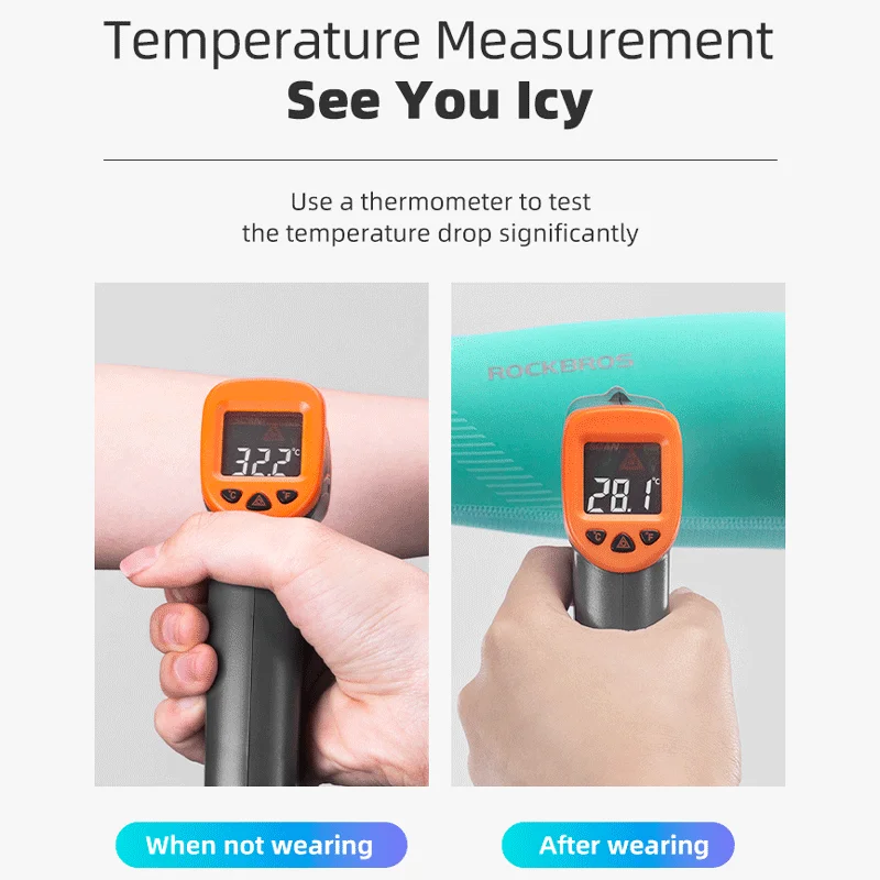 ROCKBROS 팔 슬리브 통기성 빠른 드라이 UV 보호 사이클링 스포츠 슬리브 아이스 패브릭 선 스크린 스포츠웨어 피트니스 팔 슬리브