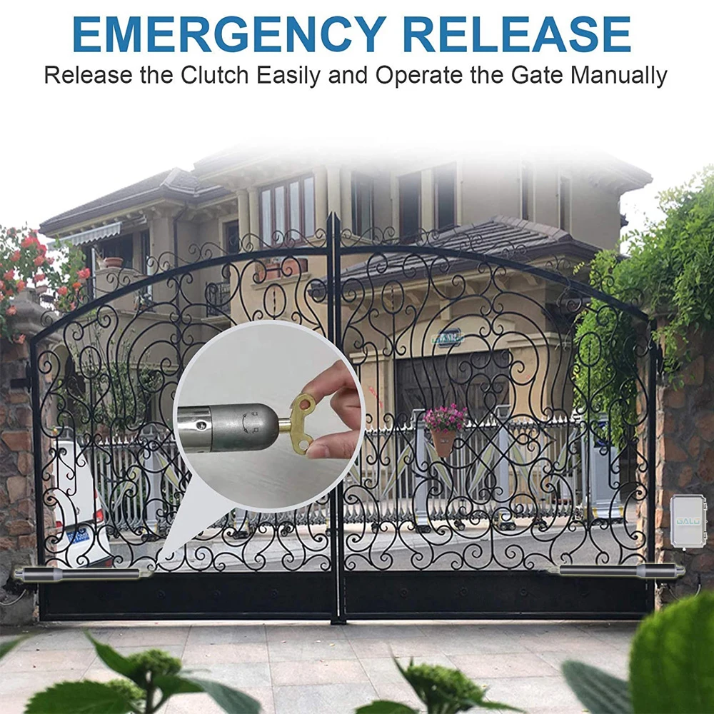 듀얼 게이트 오프너 엔진 모터 시스템 자동 도어, 스윙 게이트 드라이버 클로저 액추에이터, 완벽한 슈트 게이트 오프너, AC220V, AC110V