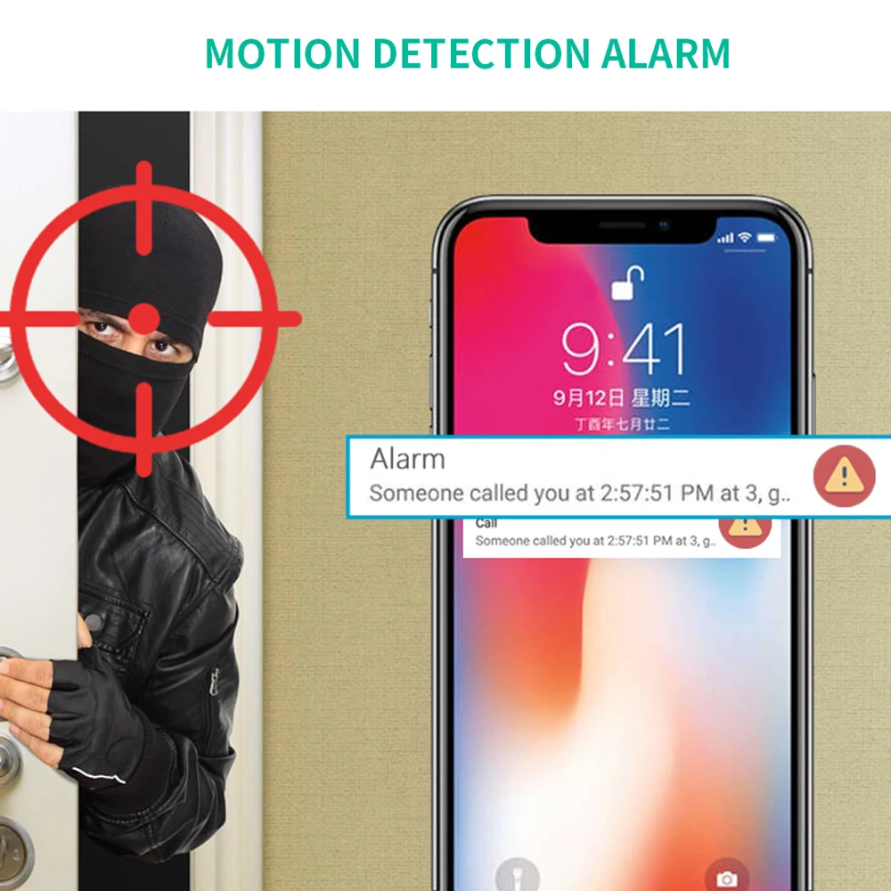 INQMEGA 와이파이 투야 스마트 PTZ 카메라, 무선 자동 추적 카메라, 양방향 오디오, 야외 가정용 HD CCTV 감시, 방수, 1080P