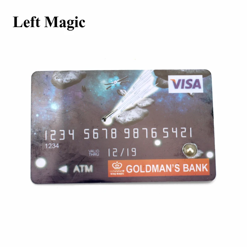 신용 카드 플로팅 담배 마술 트릭, 신용 카드 클로즈업 무대 소품, 마술사 마술 전문 착시