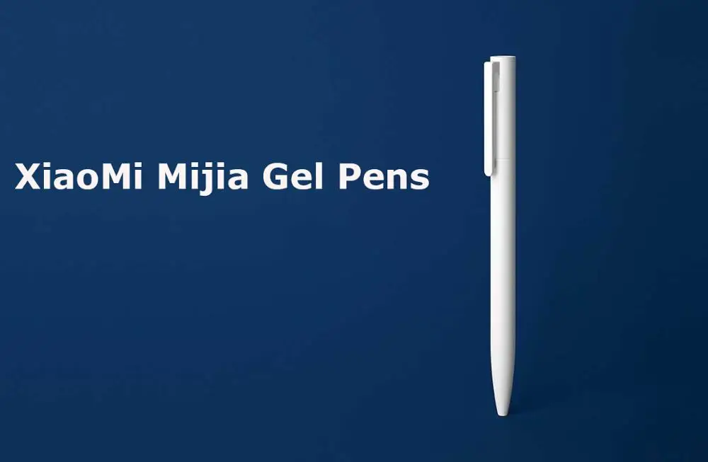 Xiaomi-Mijia 오리지널 젤 펜 MI 펜 0.5mm 서명 펜, PREMEC 부드러운 스위스 리필 미쿠니 일본 잉크 (검정, 파랑) 최고의 선물