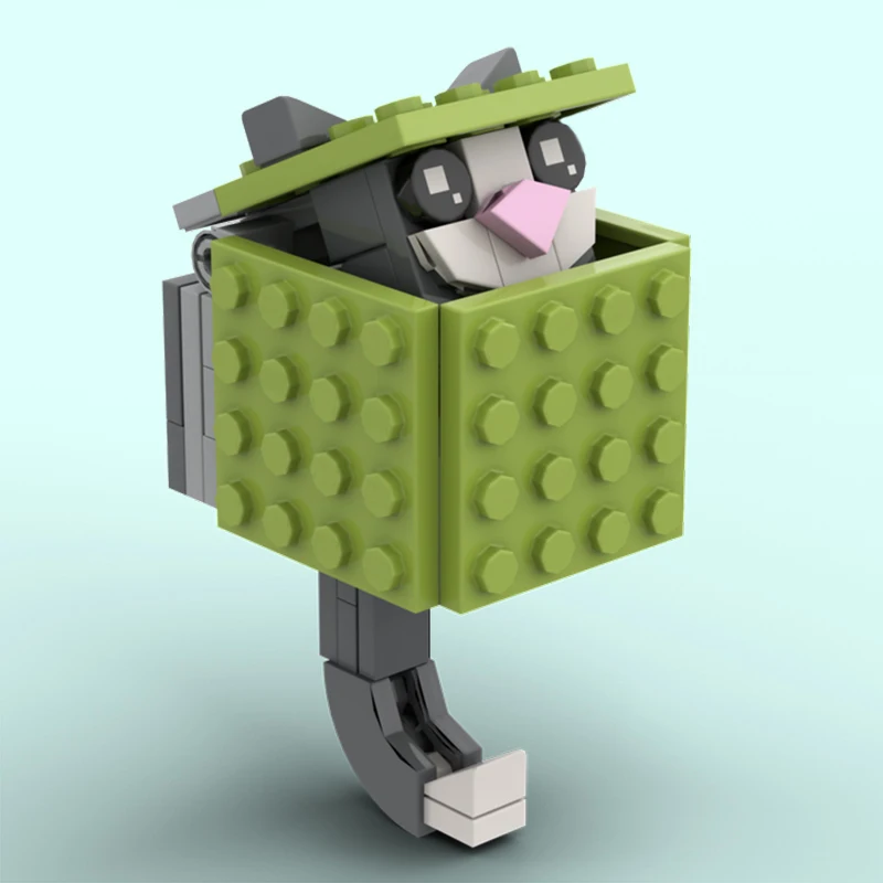 특이한 키티 빌딩 블록 조립 모델 선물 건설 세트, 어린이 소녀 창의적인 장난감 벽돌, DIY 키홀더