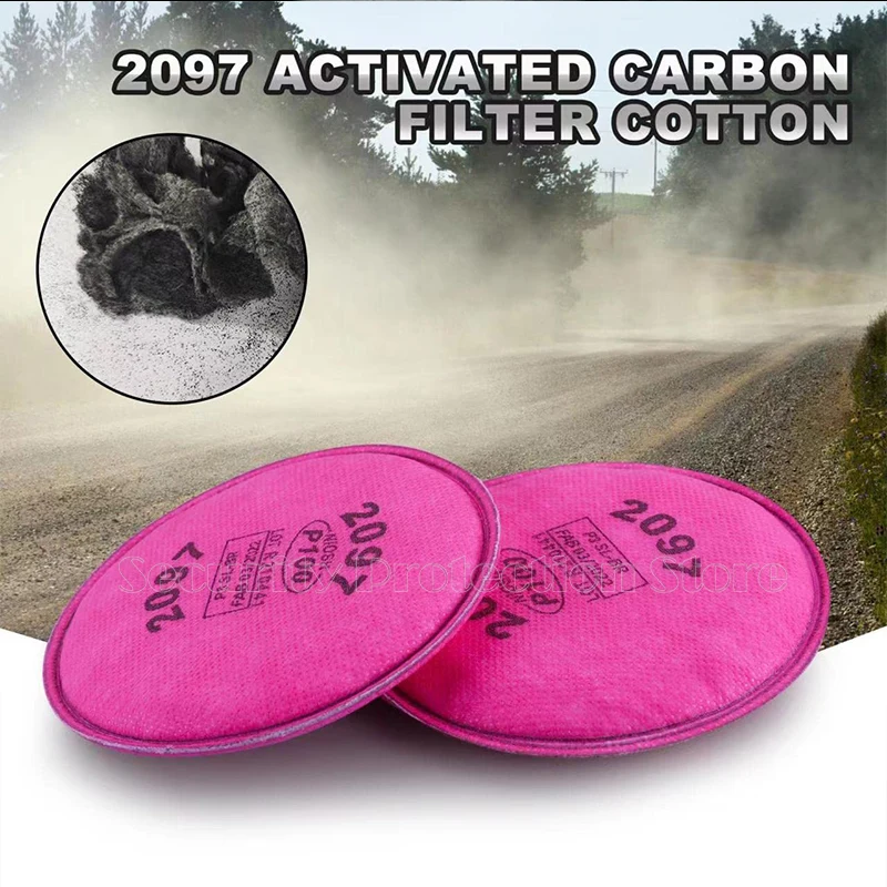 2097/2091 페인팅 스프레이 산업용 미립자 P100 필터, 3m 6200 7502 시리즈 가스 마스크 필터