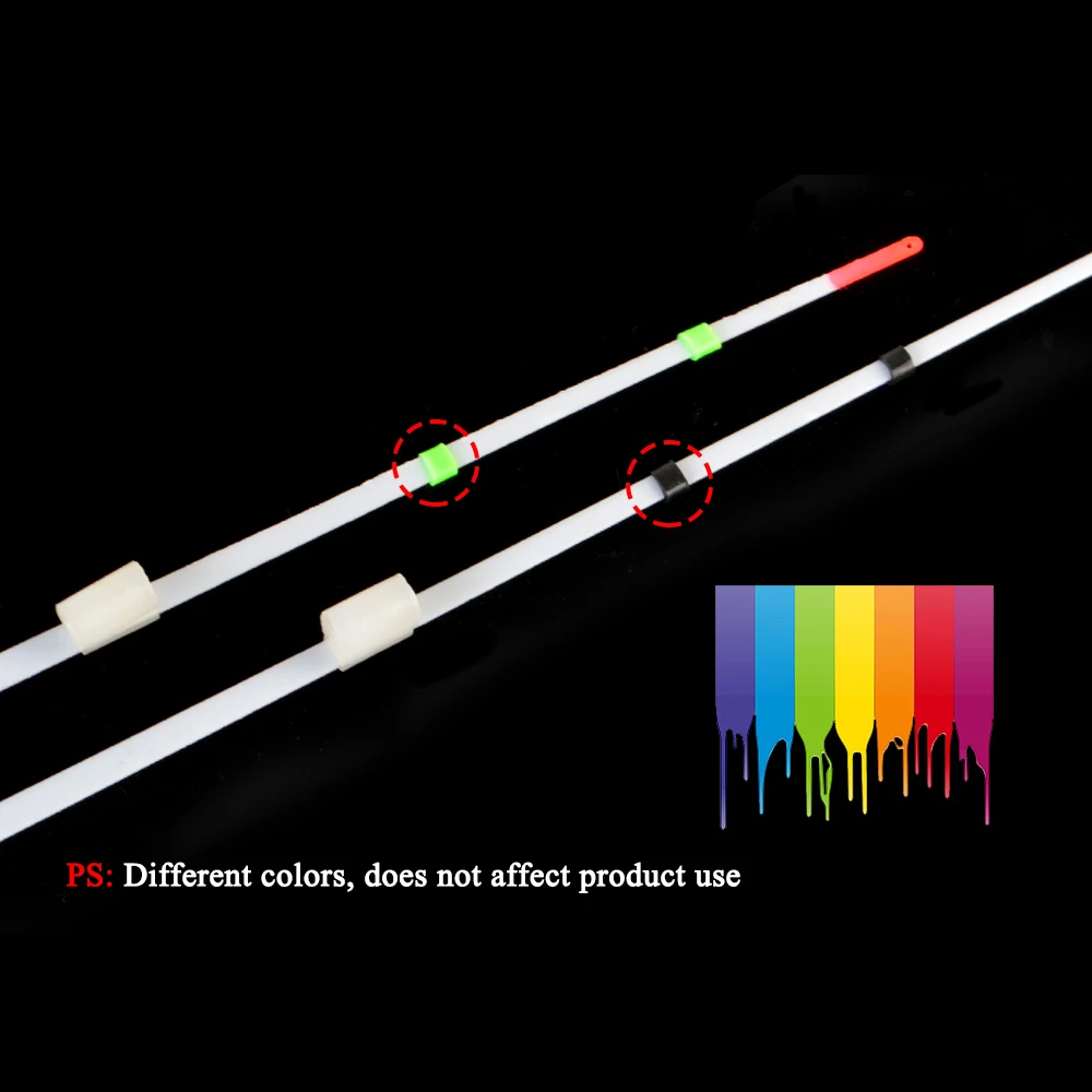 FISH KING 겨울 얼음 낚싯대 상단 스테인리스 스틸 손잡이, 휴대용 야외 낚시 도구, 100mm-180mm, 팩당 5 개