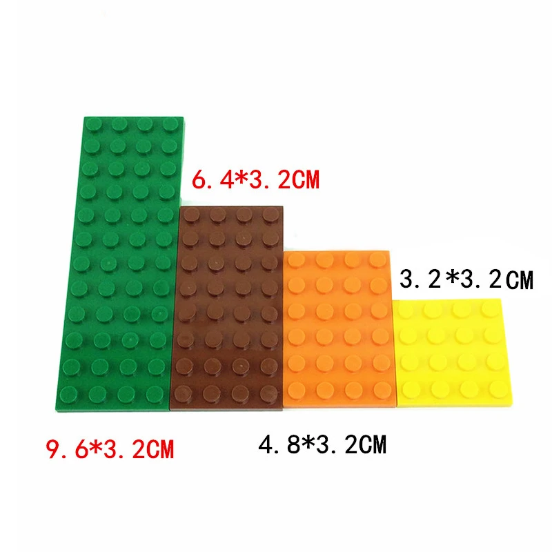 5 개 DIY 빌딩 블록 얇은 피규어 브릭 8x16 도트 12 색 교육용 크리에이티브 사이즈 호환 92438 장난감 어린이용