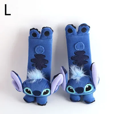 디즈니 스티치 카시트 벨트 어깨 커버, 만화 미키 스파이더맨 자동차 인테리어 시트 벨트 보호 커버, 액세서리 선물