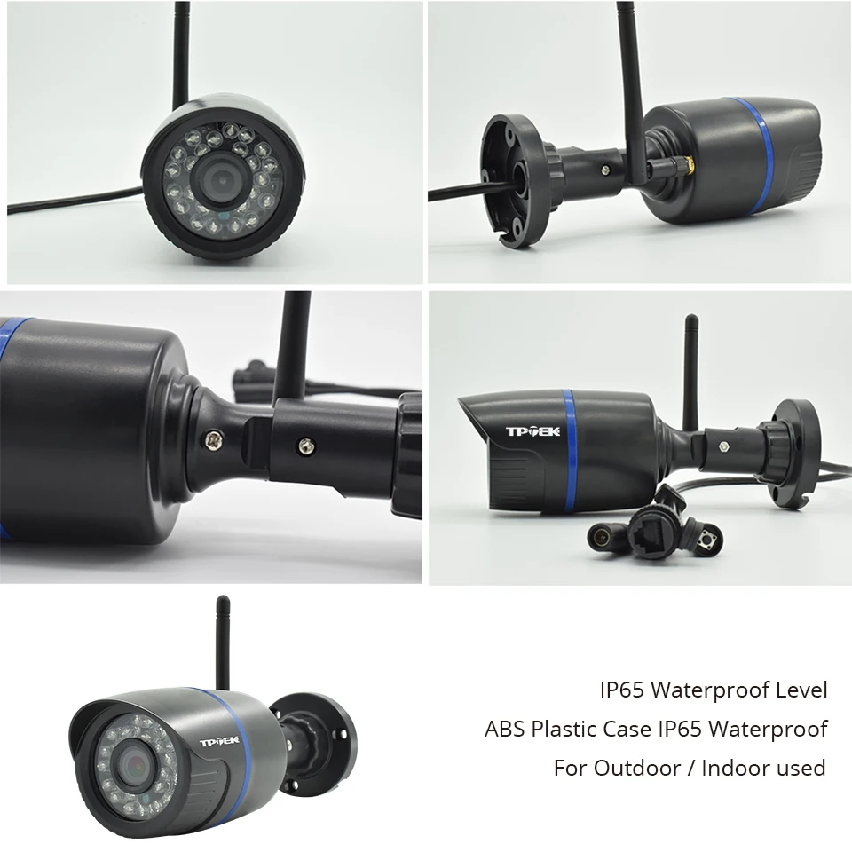 4MP IP 카메라 와이파이 야외 보안 카메라, 1080P 와이파이 비디오 감시 무선 유선 와이파이 CCTV 비바람에 견디는 CamHi IP Camara