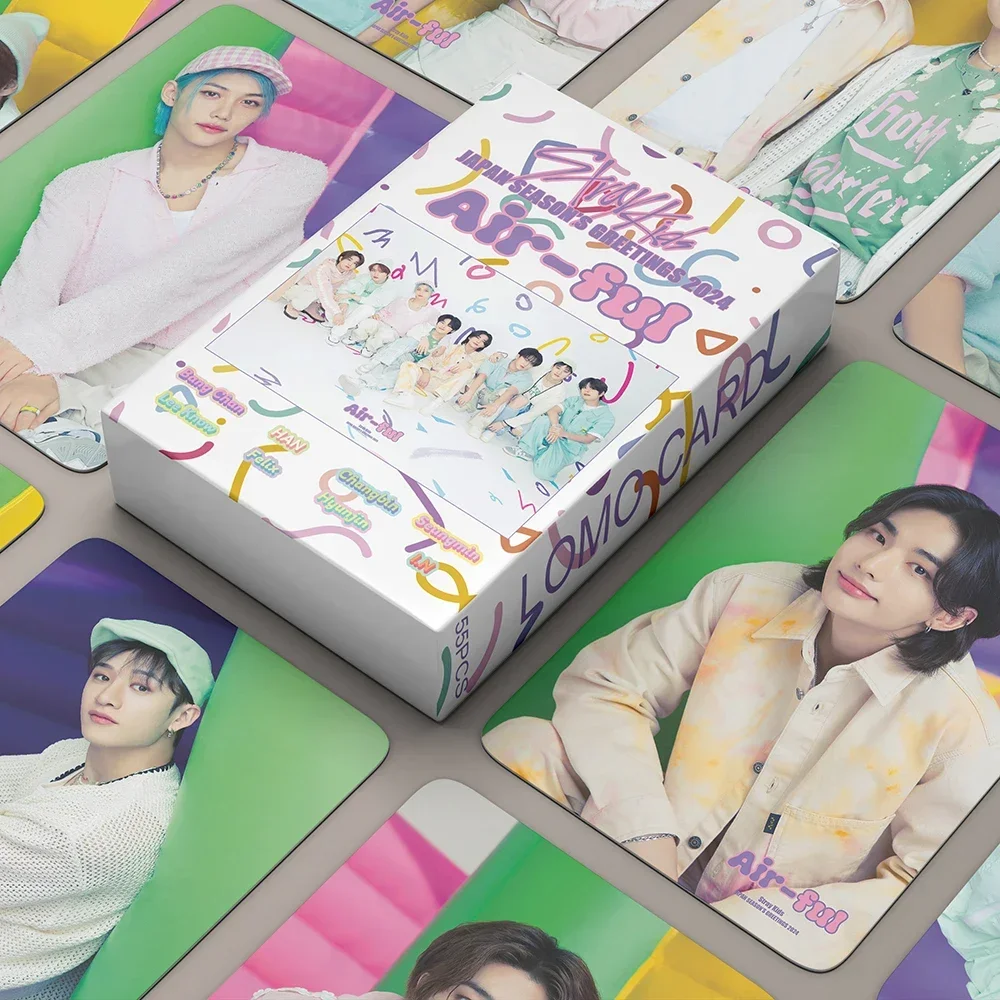 Kpop StrayKids 로모 카드, 록 스타 사진 앨범 카드, 한국 그룹 Straykids 포토카드, 하이 퀄리티 Kpop 팬 선물, 새로운 앨범, 55 개