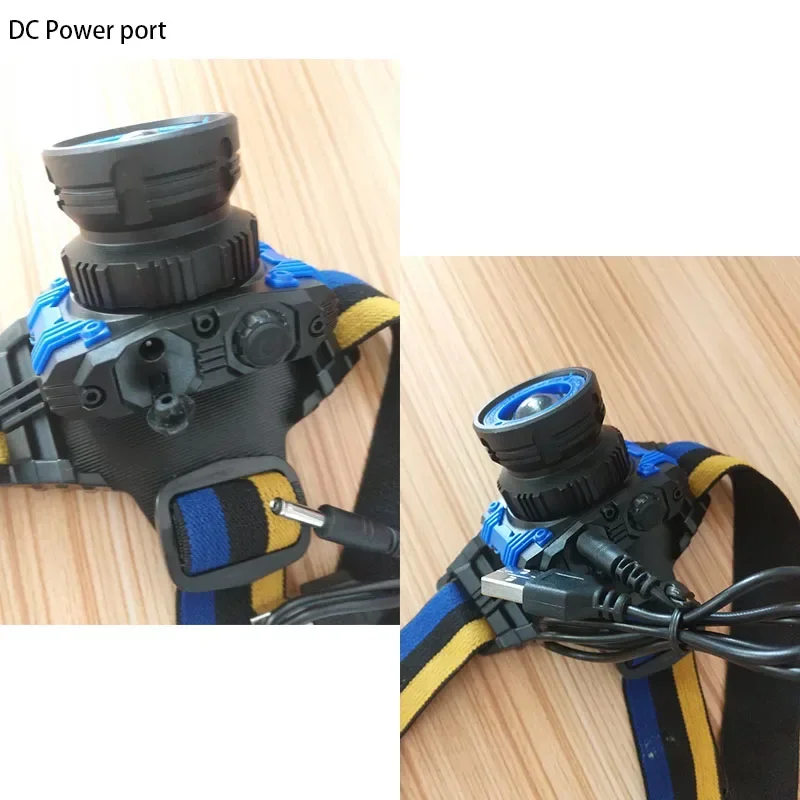 3.5mm 마이크로 USB 충전 케이블 DC 전원 공급 장치 어댑터 충전기 손전등 헤드 램프 토치 라이트 충전식 배터리, 마이크로 USB 충전식