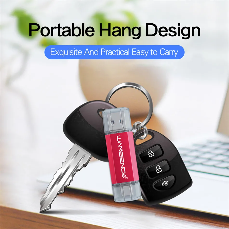 Hotsale WANSENDA OTG USB 플래시 드라이브 유형 C 펜 드라이브 유형 C 장치를위한 512GB 256GB 128GB 64GB 32GB 16GB USB 지팡이 3.0 Pendrive