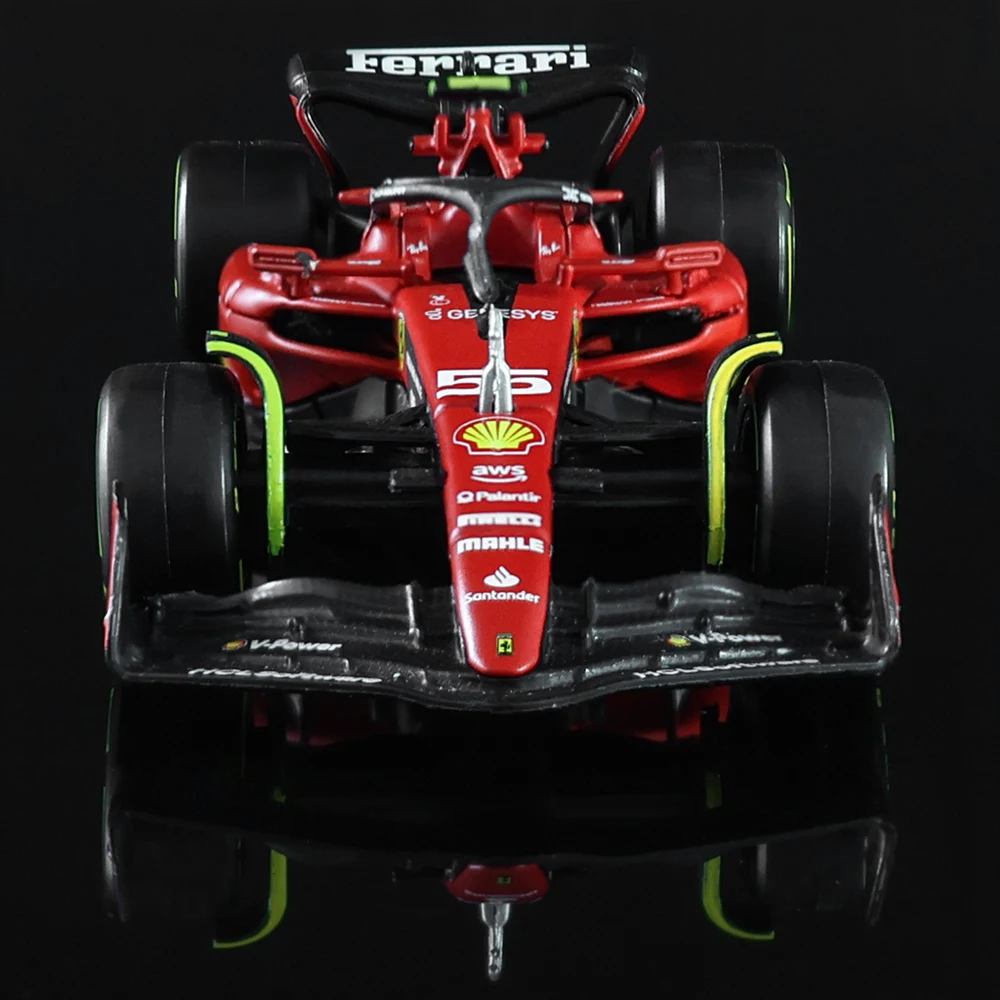 Bburago 1:43 합금 슈퍼 장난감 자동차 모델, F1 스쿠데리아 페라리 SF23, 16 # Charles Leclerc 55 # Carlos Sainz Formula One, 2023 신제품