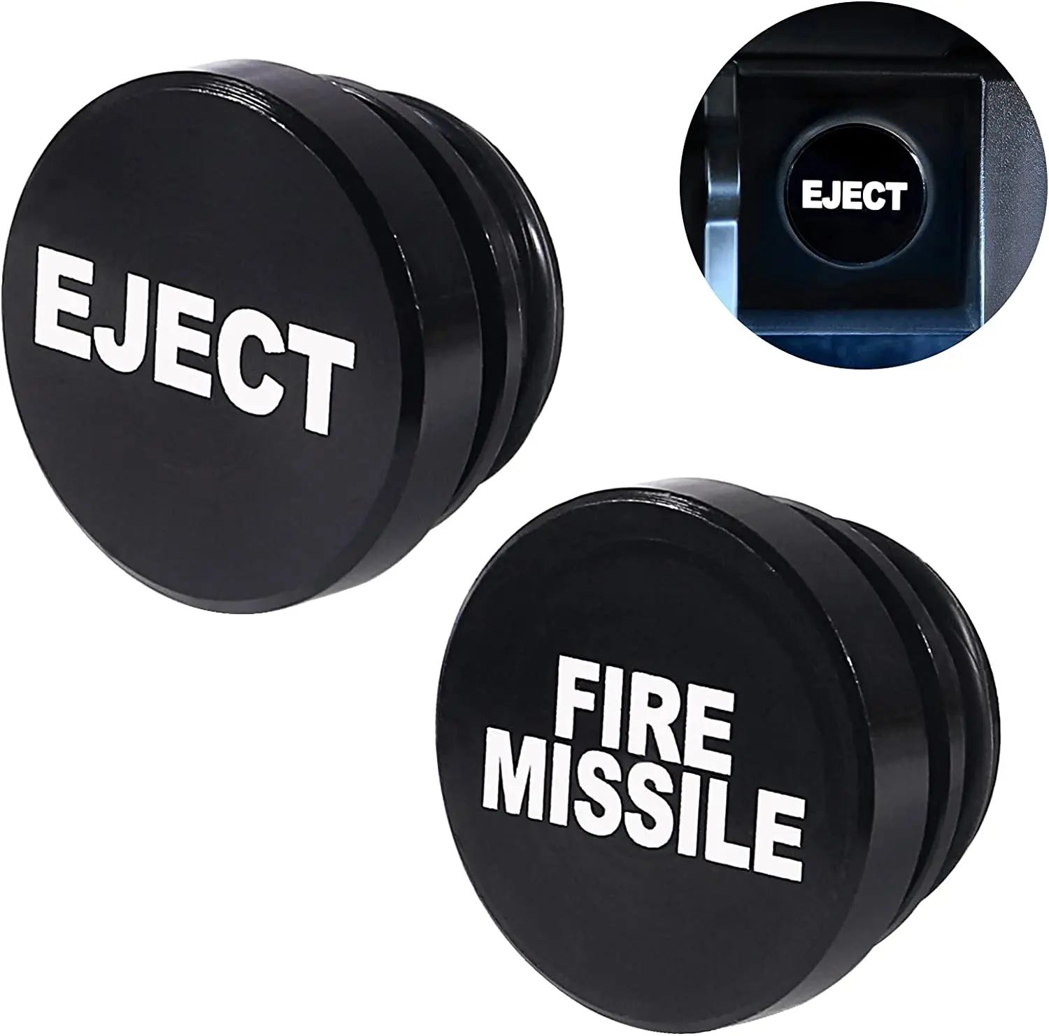 알루미늄 EJECT FIRE MISSILE 버튼 자동차 담배 라이터 플러그 커버, 12 V 전원 공급 장치, 대부분의 자동차 보트에 적합