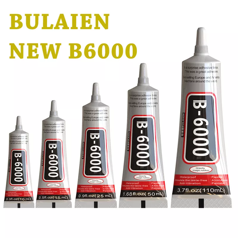 Bulaien B6000 투명 접촉 전화 수리 접착제, 다목적 DIY 에폭시 접착제, 정밀 어플리케이터 팁 포함, 10-110ml title=Bulaien B6000 투명 접촉 전화 수리 접착제, 다목적 DIY 에폭시 접착제, 정밀 어플리케이터 팁 포함, 10-110ml